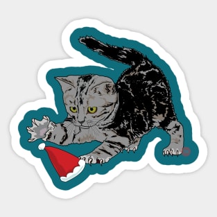 Santa Claws Sticker